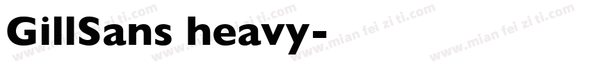 GillSans heavy字体转换